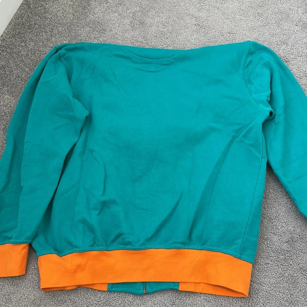 men’s miami dolphins NFL zip up sweater in size XL